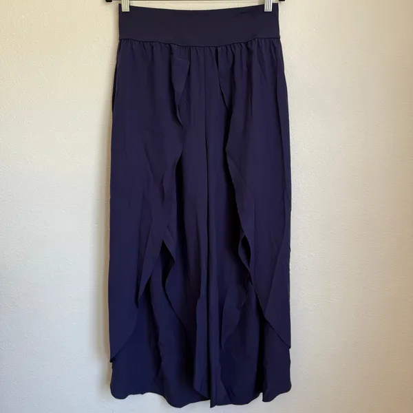 NWT Halara‎ Breezeful Palazzo Flowy Wide Leg Casual Pants in Patriot Blue - Image 3