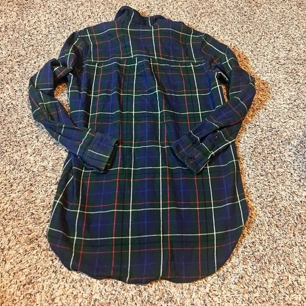 Madewell XS Plaid Flannel Shirt‎ Button Down Long Sleeve Top Womenswear - Image 6