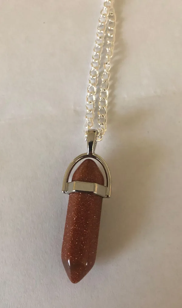 Handmade Goldstone Necklace - Image 2