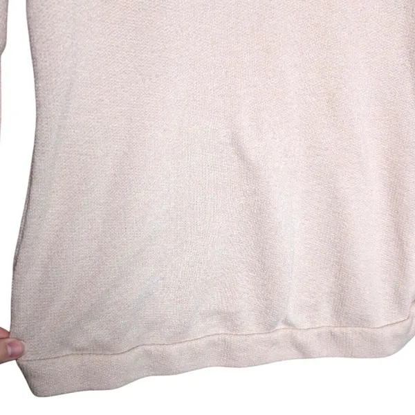 American Rag Cie Womens Pink‎ Floral Embroidered Beaded Knit Hoodie Sweatshirt S - Image 16