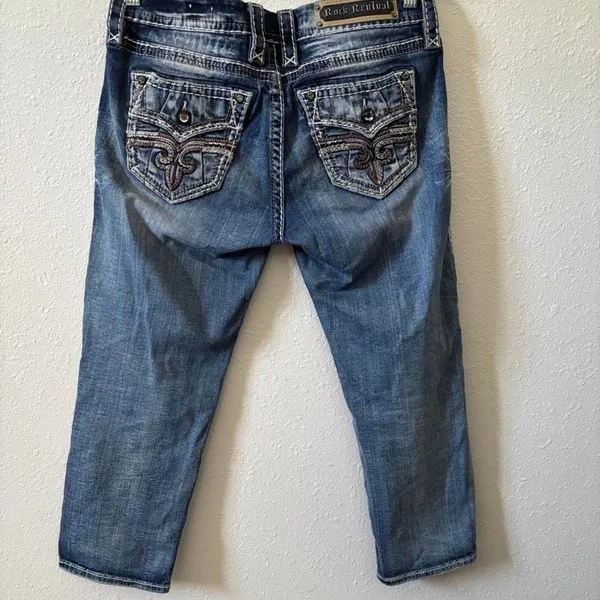 Rockrevival Women's Blue and Navy Jeans - Image 2