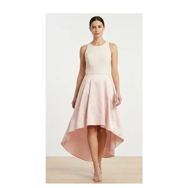 Eliza J Sz 10 Pink Blush High‎ Low Formal Dress Sleeveless Open Back - Image 13
