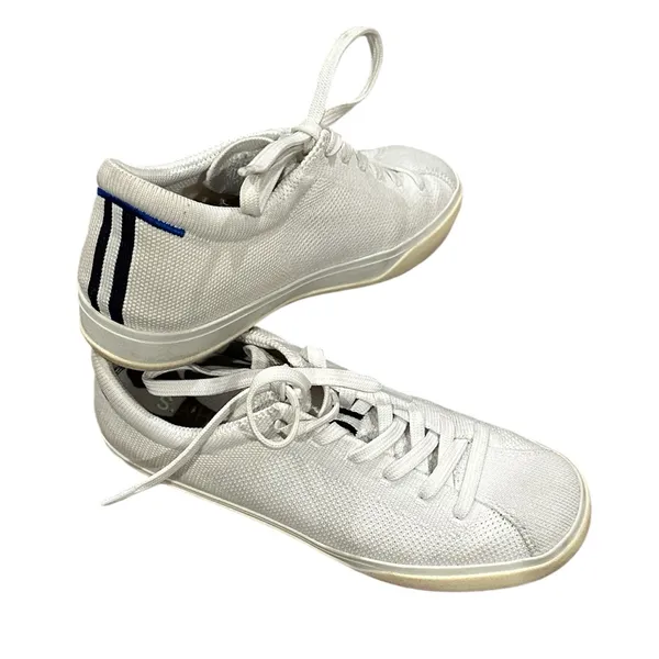 Rothy’s Lace up White Sneakers Shoes Washable Sustainable Comfort 6.5 - Image 2