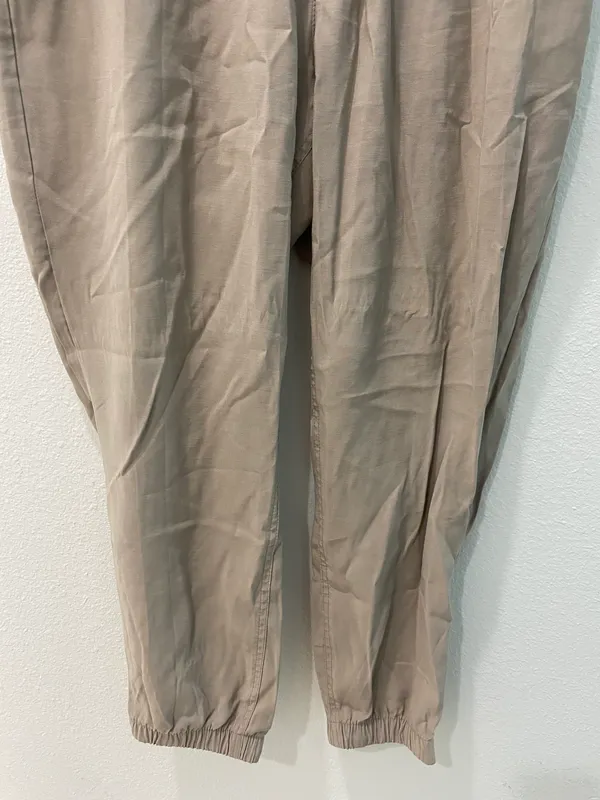Nwt High-Waisted Twill Jogger Pants Size Large - Image 6