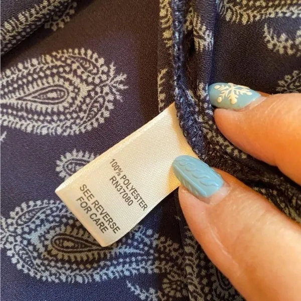 CATO Size XL High Low Summer Blouse Top w/ Collar - Image 8