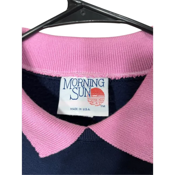 Vintage Morning Sun 90s Grandmacore Flower Print‎ Crewneck Sweatshirt Large - Image 7