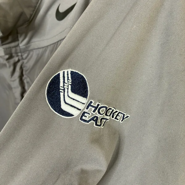 Nike Shield UConn Huskies Hockey Easy Windbreaker Jacket Gray Womens Large - Image 2