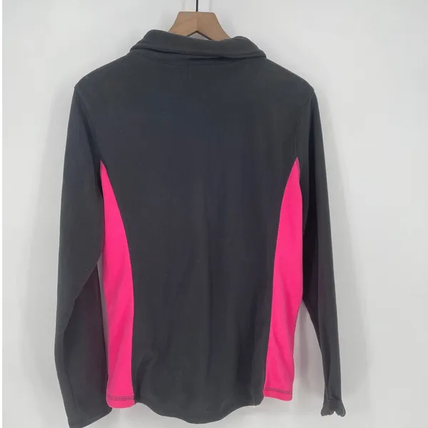 Old Navy Fleece Quarter Zip‎ Pullover Athletic Gray Pink Size Large - Image 5