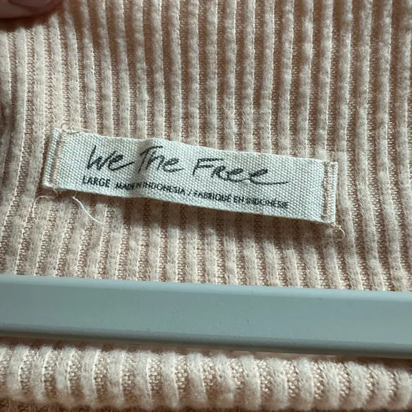 We The Free Peach Off-the-Shoulder Sweater - Image 3