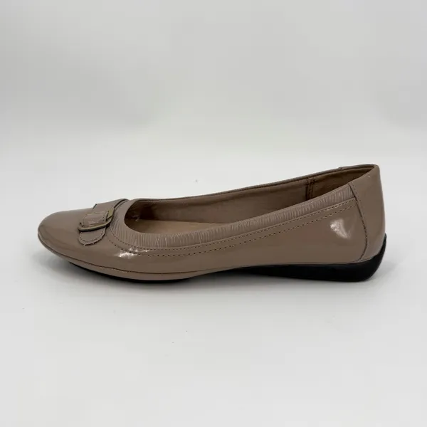 Life Stride Velocity Flats Womens 8 M Venti Taupe Patent Memory Foam Slip On - Image 2