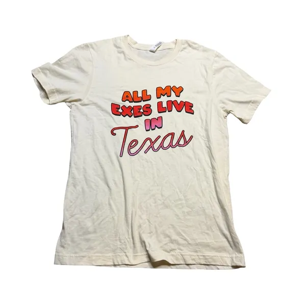 ✨ Bella Canvas All My Exes Live In‎ Texas Tee Medium 🤠✨ - Image 2