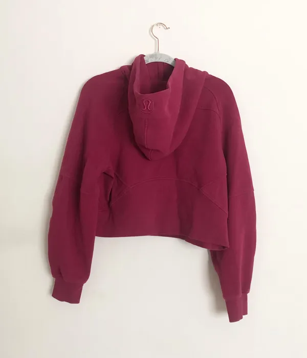 Lululemon Scuba Oversized Half-Zip Hoodie Pomegranate M/L - Image 8