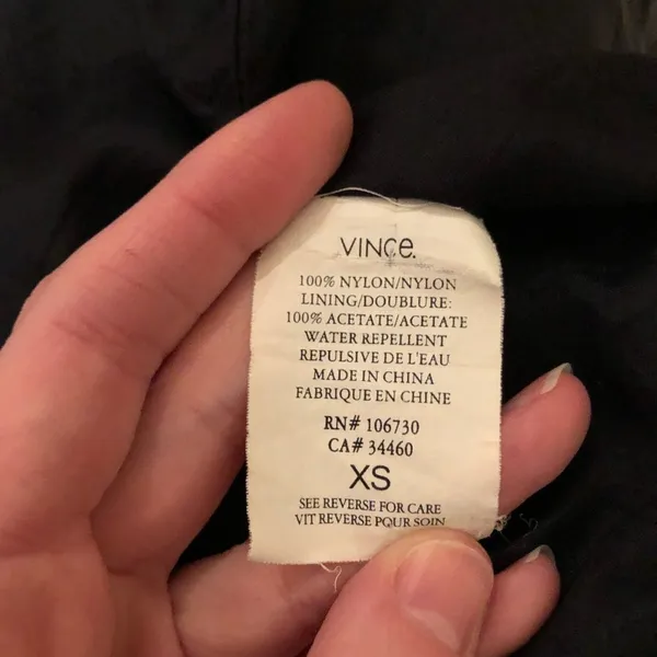 Vince Black High Neck Puffer Coat - Image 7