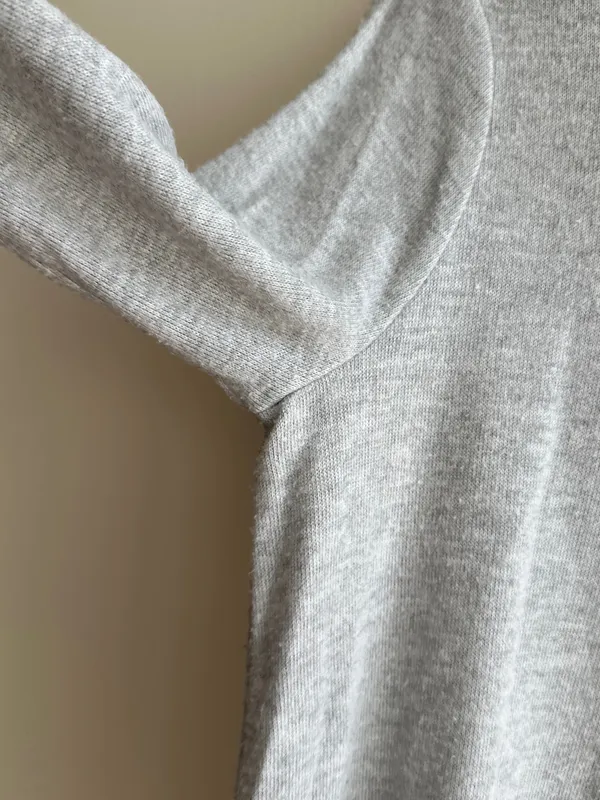 Lucky Brand Mockneck Heather Grey Cozy Stretch Sweater Top, Size Small - Image 6