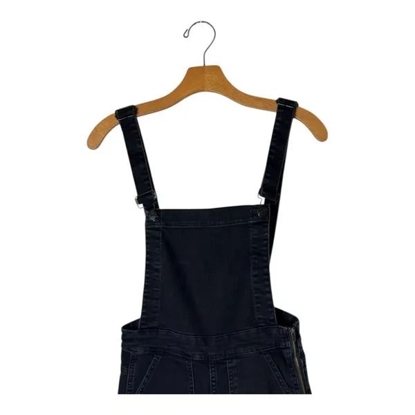 Madewell Overalls Women XS Washed Black Luna Denim‎ Skinny Gothic Grunge Outdoor - Image 8