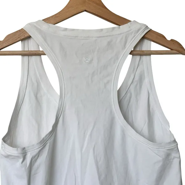 Lululemon White Racerback Sleeveless Tank Top size 6 - Image 3