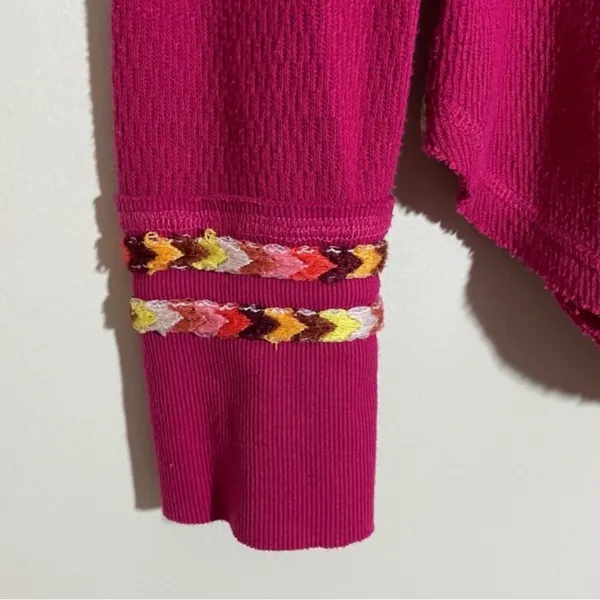 Free People Rainbow Thermal Henley - Image 4