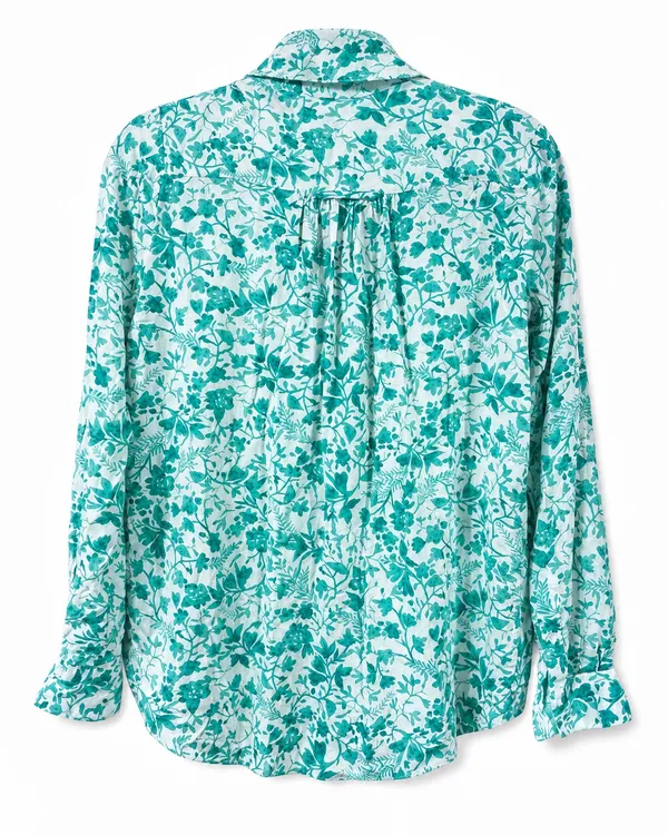 827 Maeve Anthropologie Floral Blouse Women X-Small Coastal Boho - Image 8