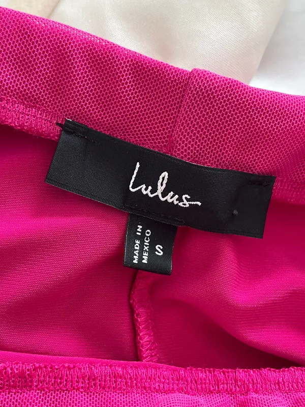 Hot Pink Lulus Midi Dress - Image 4