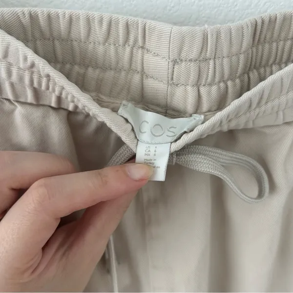 COS Linen Cotton Blend Pull On Pants - Image 7