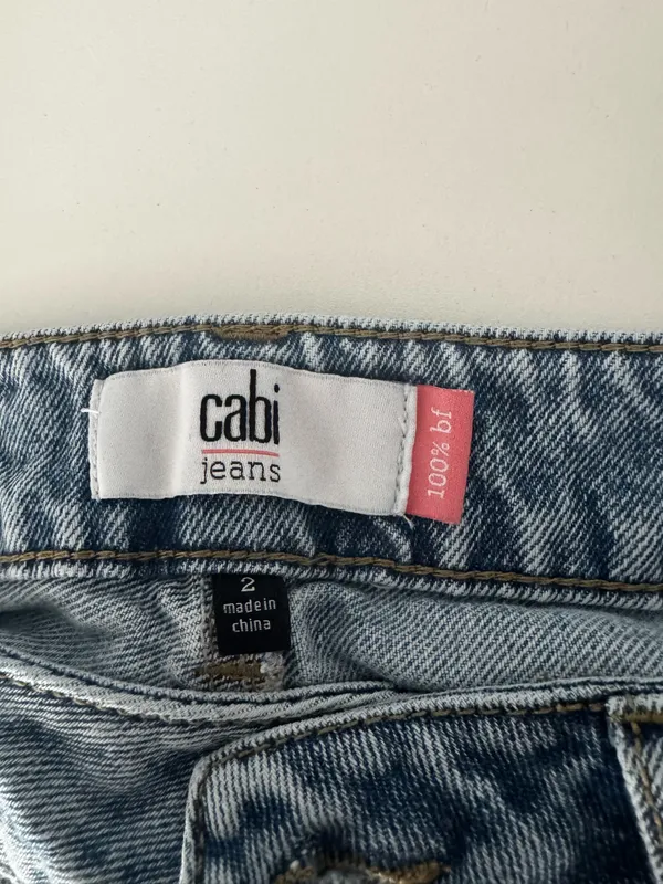 CAbi 100% BF Jeans Women’s 2 Distressed Straight Leg - Image 3