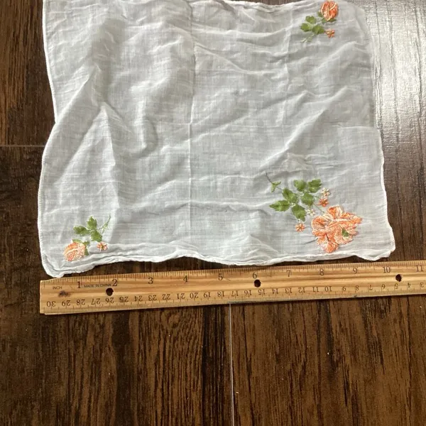 Embroidered Cotton Gauze Handkerchief - Image 4