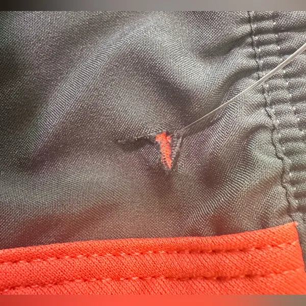 The North Face Women's Black Shorts with Red Trim - Image 4