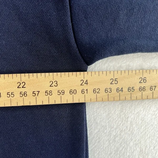 Nautica XXL Sweater Quarter 1/4‎ Zip Pullover Women's Navy Blue Nautical Preppy - Image 9
