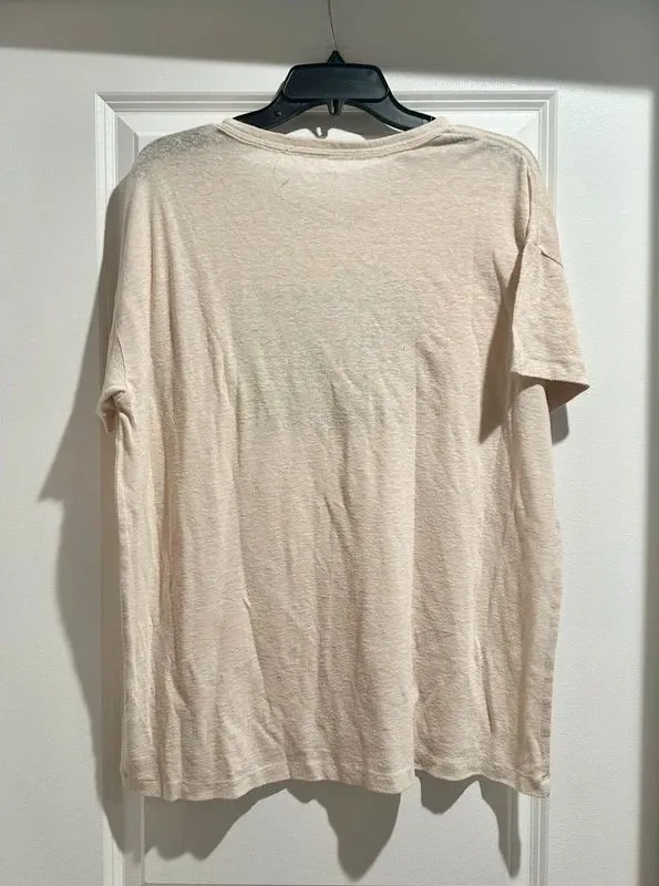 Aerie “Sunshine” Linen Blend Oversized Tee - Image 3