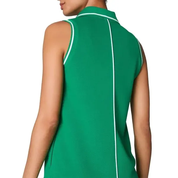 Spanx Field Green Airpique Sleeveless Athleisure Tennis Polo Mini Dress Small - Image 3