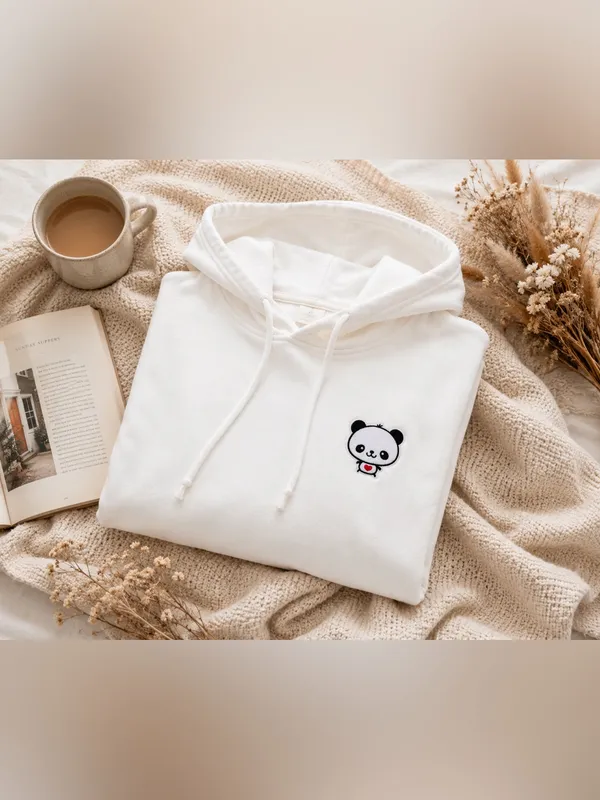 Known Supply Organic Cotton Panda Embroidered Hoodie - Image 6