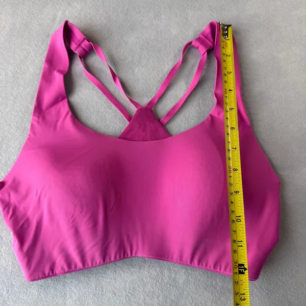 Move Theology Womens Strappy Racerback Sports Bra Magenta Pink Size S - Image 4