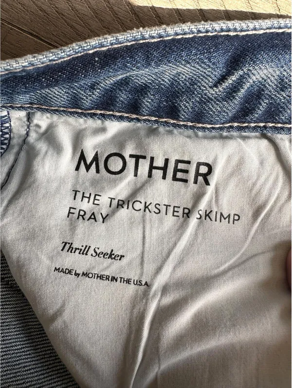 MOTHER Superior The Trickster Skimp Fray Thrill Seeker Distressed Jeans Women 31 - Image 7