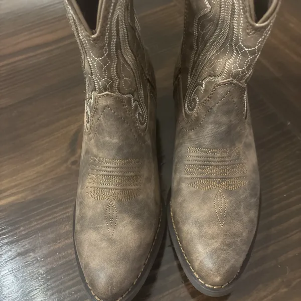 DURANGO CRUSH FASHION BOOTIES Round Toe Cowgirl Distressed Sz 8.5 Equestrian - Image 5