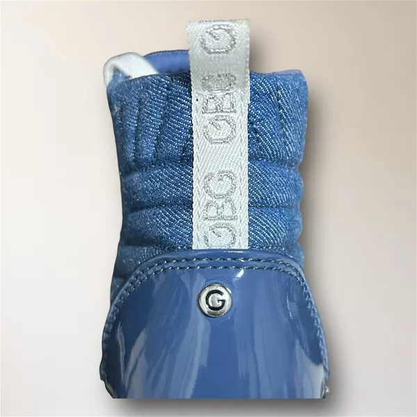 GBG Los Angeles Womens 7 Blue Sparkle Denim High Top Sneakers Quilted Y2K Retro‎ - Image 11