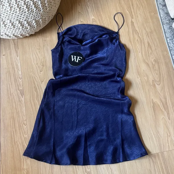 White Fox Boutique Deep Blue Mini Dress - Image 2