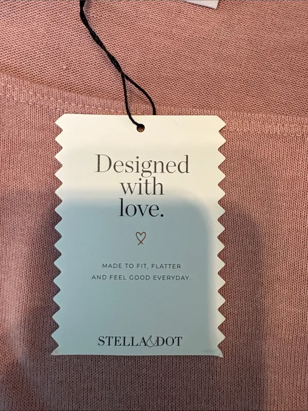 Stella & Dot Dusty Rose Boatneck Tunic Top - Image 9