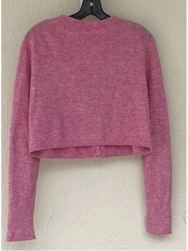 Aritzia Wilfred Santorini Cardigan XS Womens Cashmere Wool Cropped Sweater Soft - Image 3