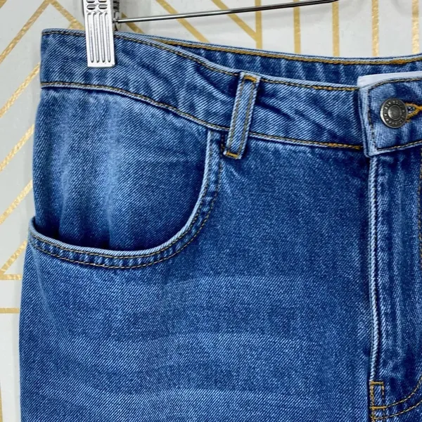 ALC A.L.C. Malone Jeans Pant Cropped High Waist Denim Medium Wash Blue Size 10‎ - Image 9