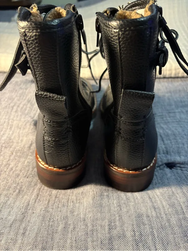 Kensie Weslie Black Combat Boots Women’s size 6.5 - Image 4