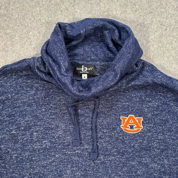 Auburn Tigers Boxercraft Cowl Neck Pullover Women's Small Logo Kangaroo Pocket - Image 2