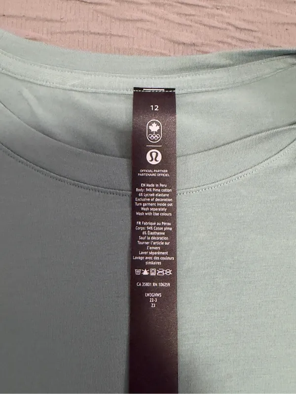 lululemon athletica Sage Green Crew Tee - Image 2