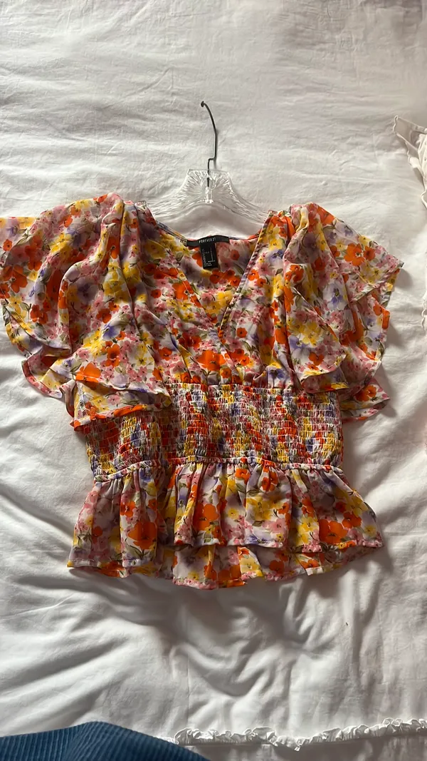 Forever 21 Flower Blouse - Image 2