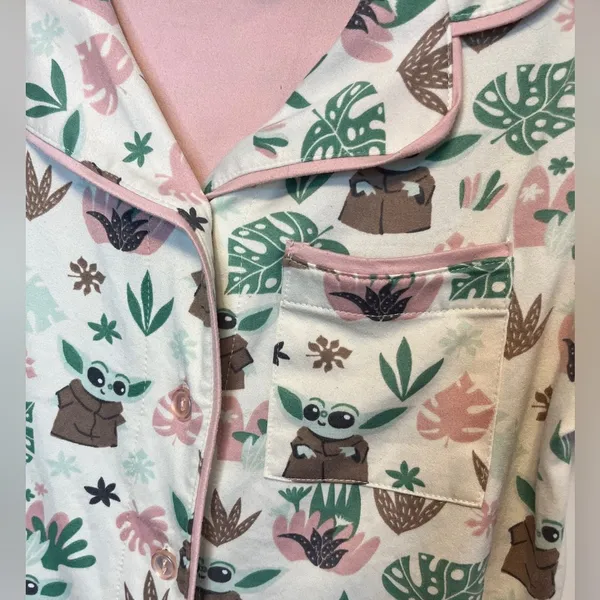 Munki Munki Slumber Grogu Baby Yoda PJ top Sz S - Image 3