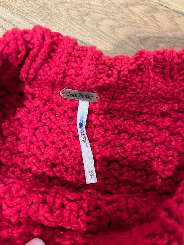 Free People Cutting Edge Cable Cropped Knit Sweater - Image 4