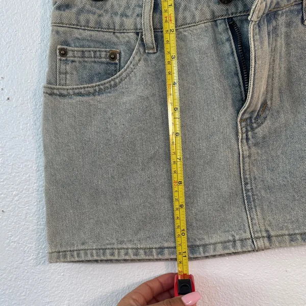 Edikted Light Blue Denim Mini Skirt - Image 10