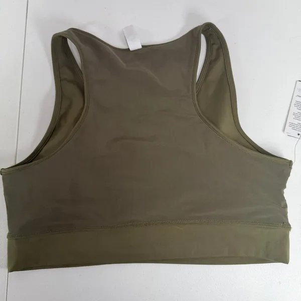 Savvi 2XL Solstice Bra Olive Green Sports Racerback Mesh Cutout F1-728-06-2X - Image 11