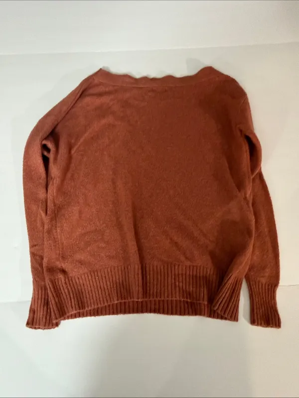 Buckle Black Women's Boat Neck Sweater in Rust - Image 6