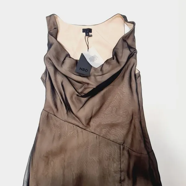 NBD Calla Gown in Black & Nude XS - Image 7
