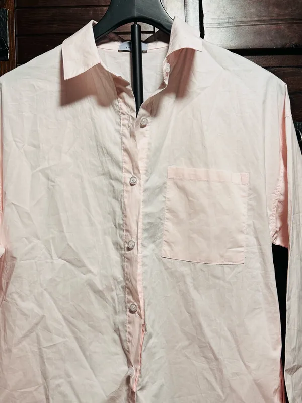 PARKE Resort Collection Long Sleeve Cotton Romper XS Light Pink - Image 2